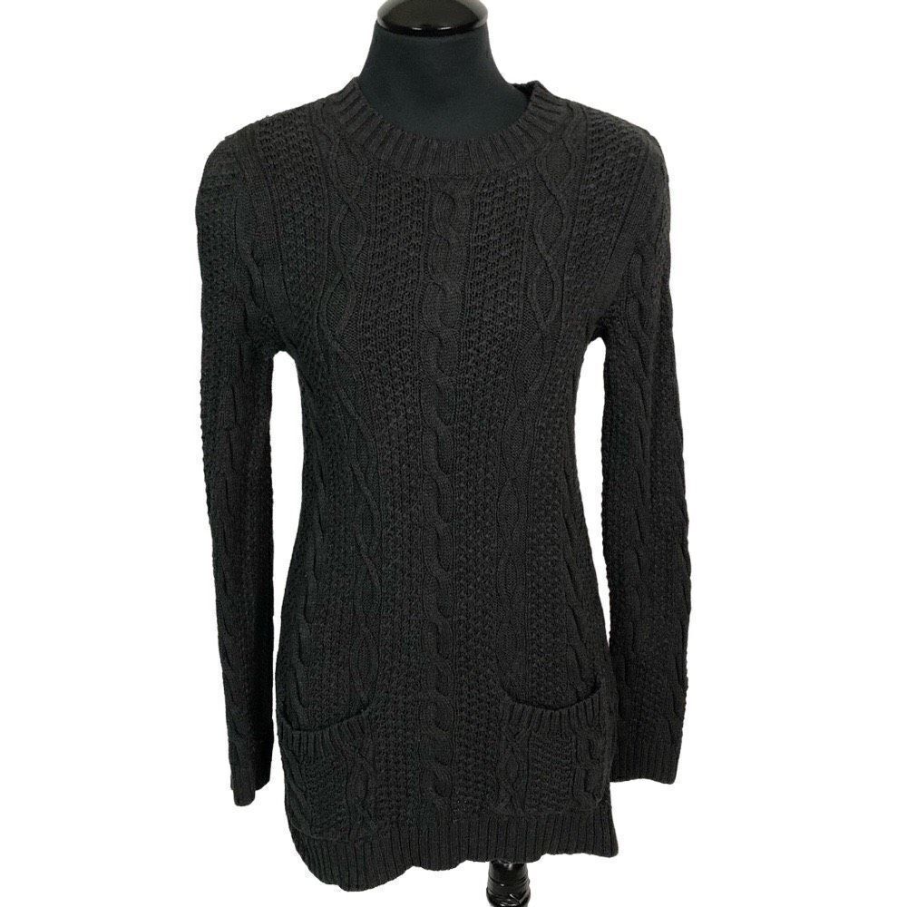 Jeanne‎ Pierre Cotton Cable Knit Sweater - Women’s S